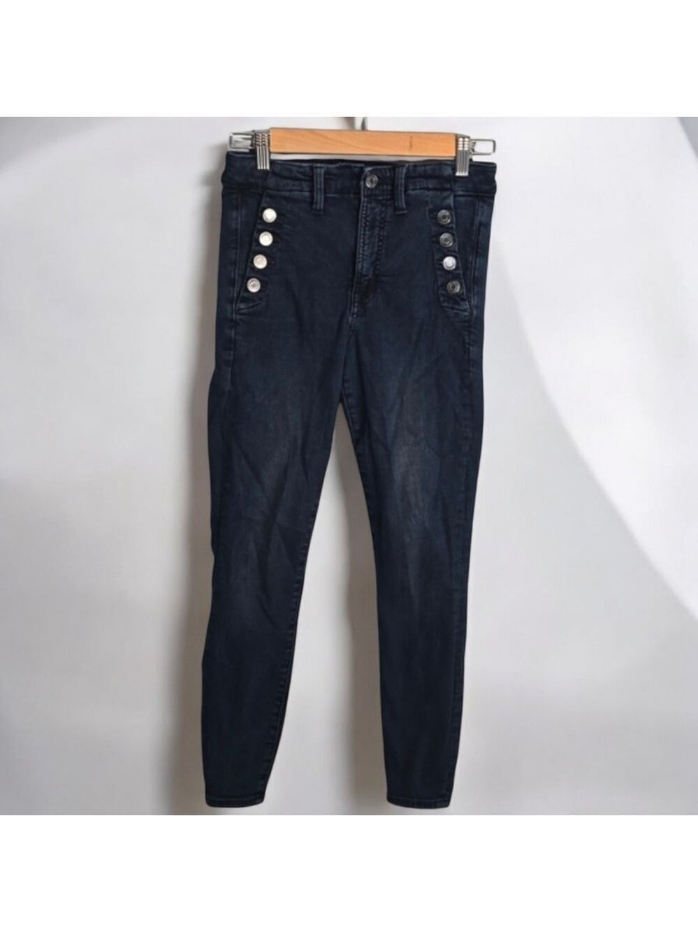 GAP Skinny Jeans Womens Size 2 Size 26 Dark Blue High Rise Universal Legging